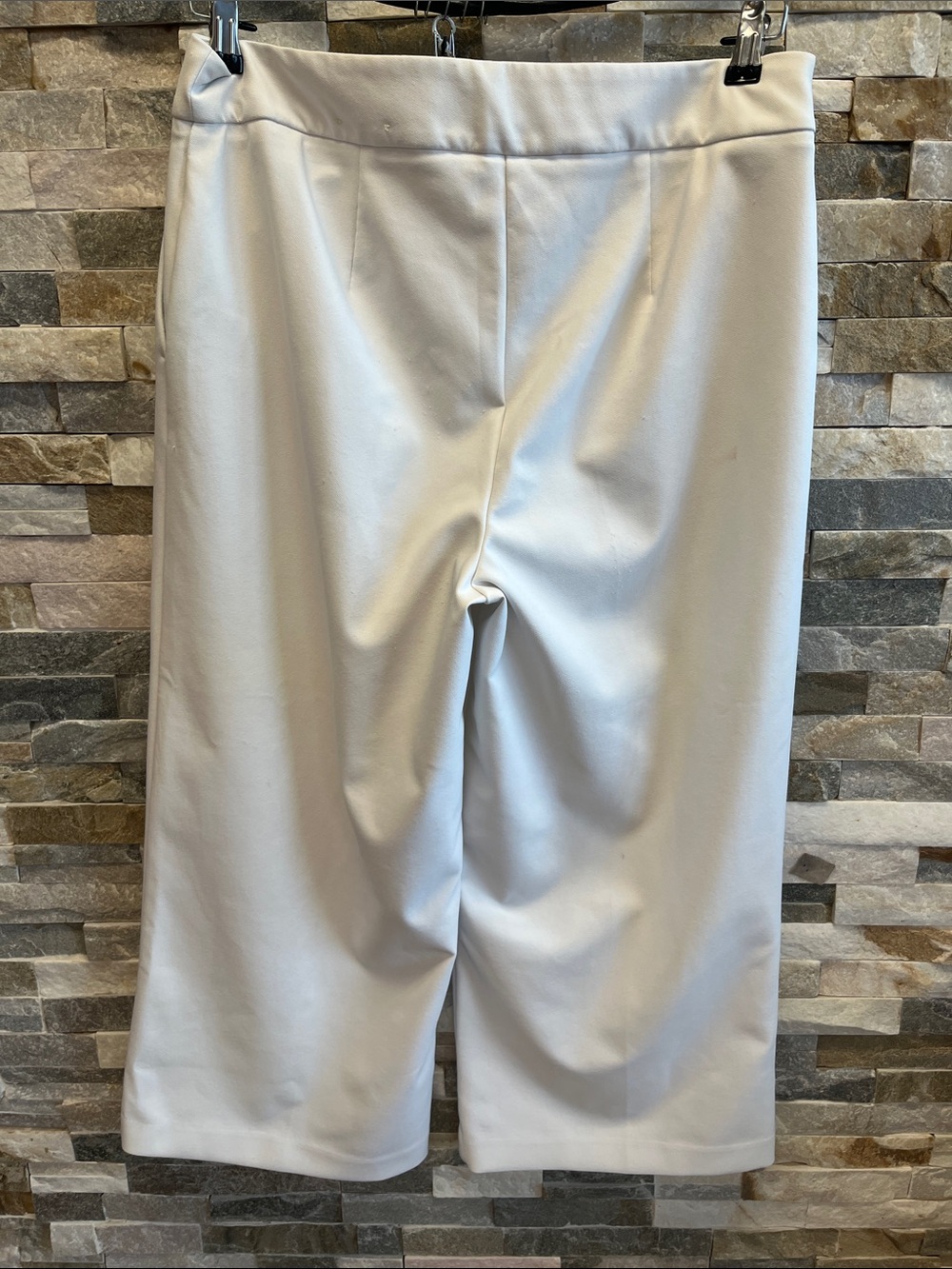 Rachel Zoe White Cropped Wide-Leg Jeans
